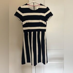 Eliza J Navy and White Striped Mini Dress